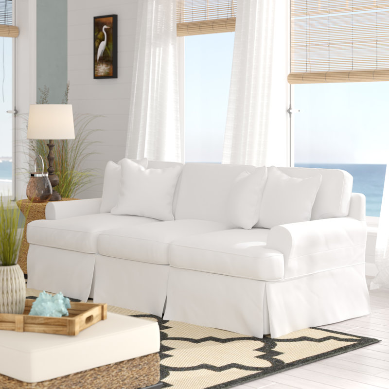 Beachcrest Home Rundle Slipcovered Sofa & Reviews Wayfair